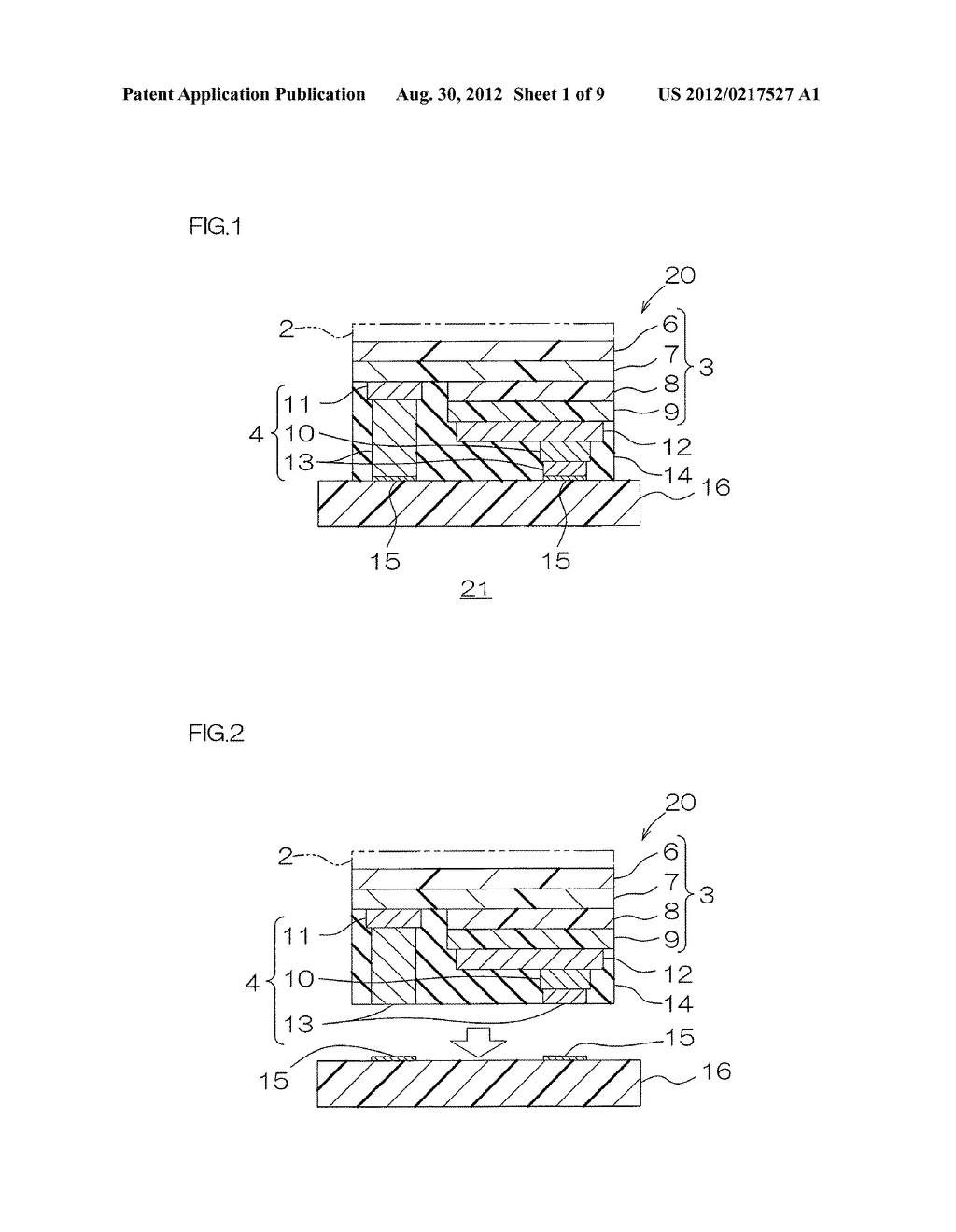 LIGHT-EMITTING DIODE ELEMENT AND LIGHT-EMITTING DIODE DEVICE - diagram, schematic, and image 02