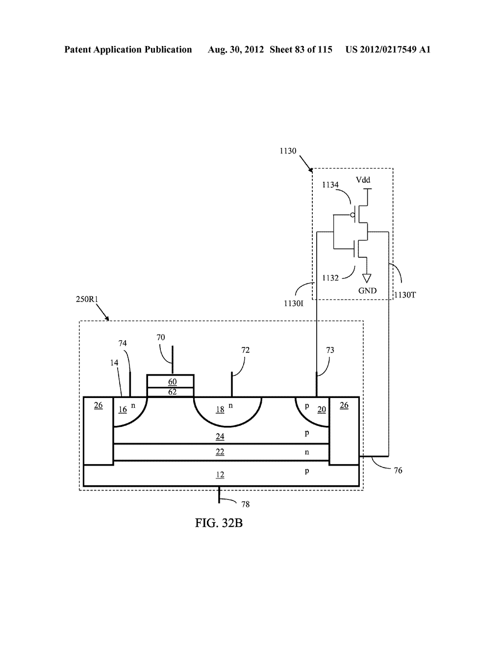 ASYMMETRIC SEMICONDUCTOR MEMORY DEVICE HAVING ELECTRICALLY FLOATING BODY     TRANSISTOR - diagram, schematic, and image 84