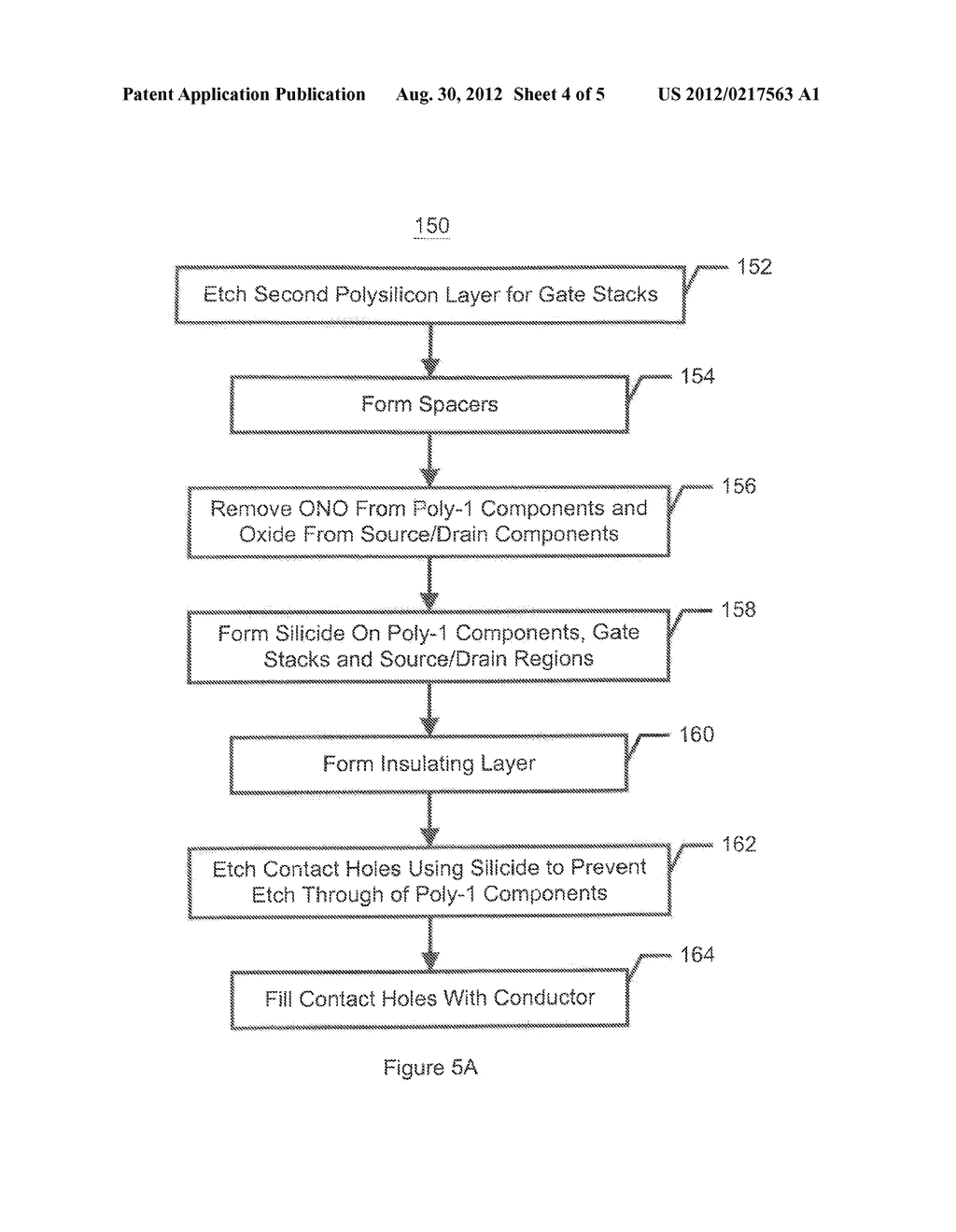 METHOD AND SYSTEM FOR PROVIDING CONTACT TO A FIRST POLYSILICON LAYER IN A     FLASH MEMORY DEVICE - diagram, schematic, and image 05