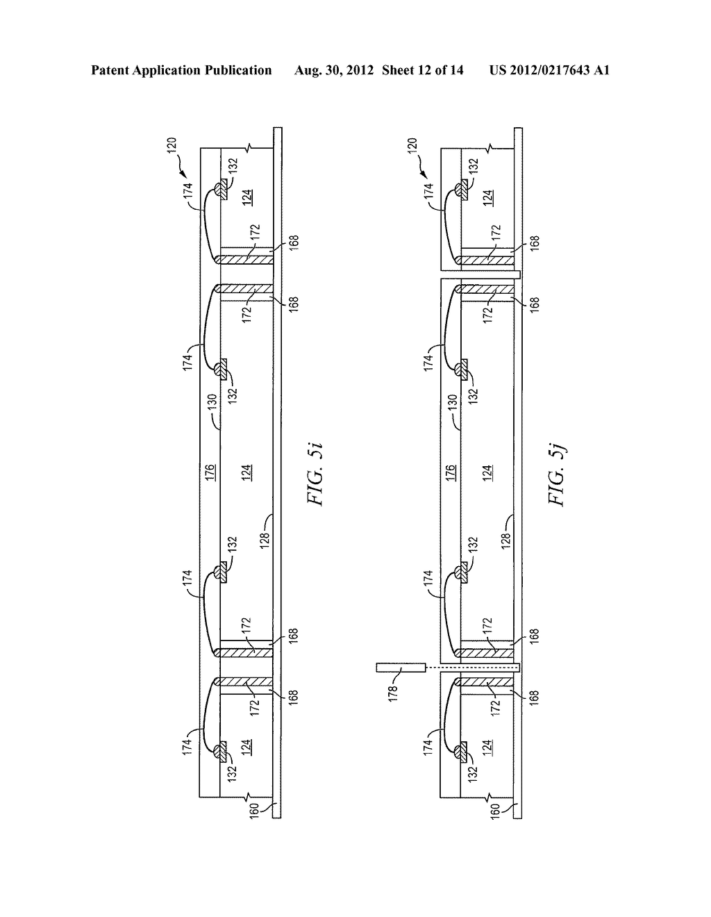 Semiconductor Device and Method of Forming Bond Wires Between     Semiconductor Die Contact Pads and Conductive TOV in Peripheral Area     Around Semiconductor Die - diagram, schematic, and image 13