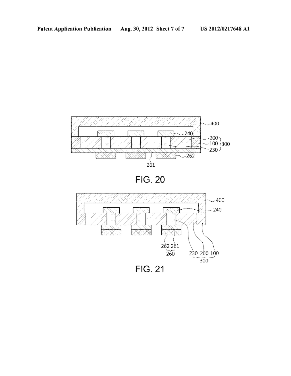 THROUGH SUBSTRATE STRUCTURE, DEVICE PACKAGE HAVING THE SAME, AND METHODS     FOR MANUFACTURING THE SAME - diagram, schematic, and image 08