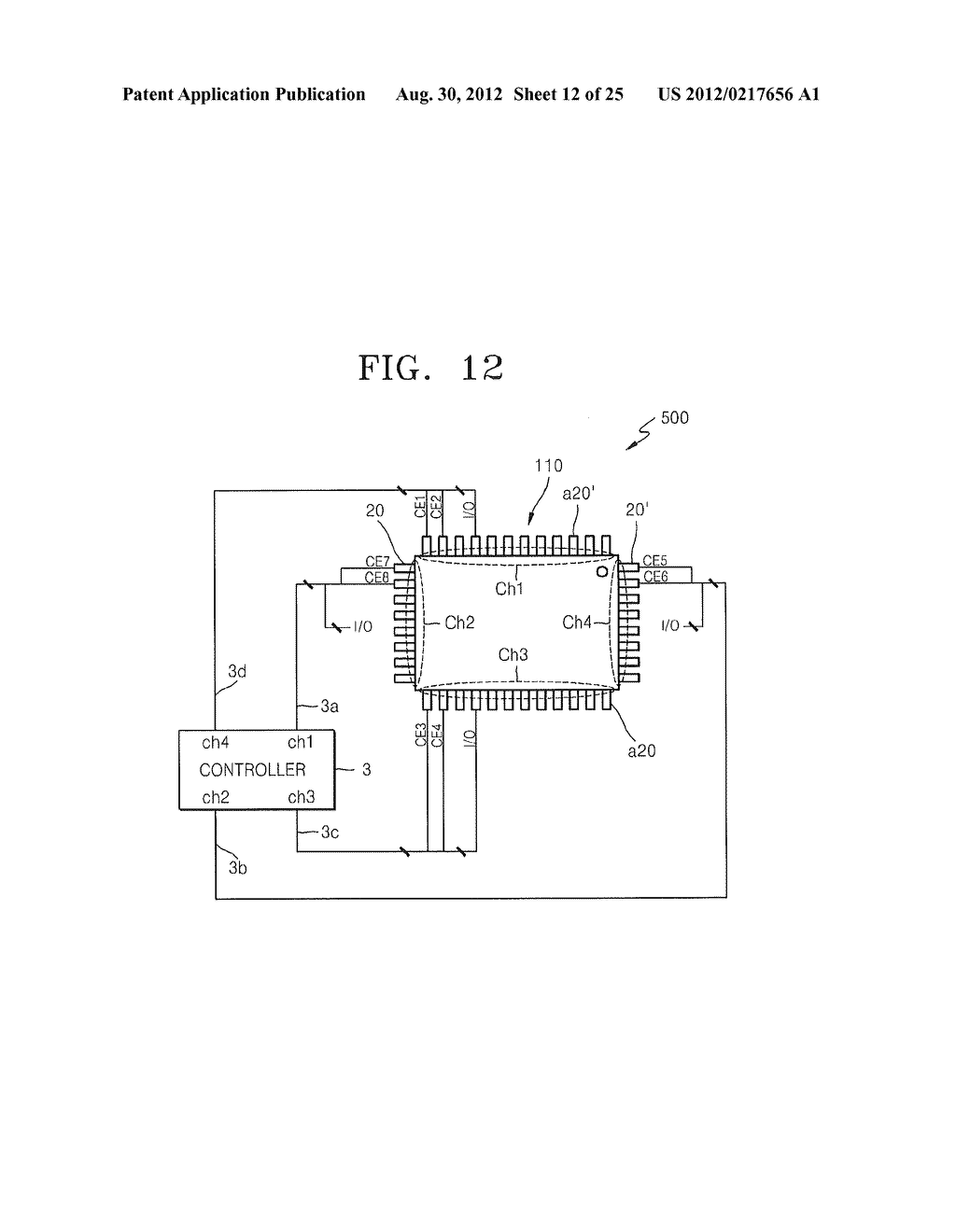 Semiconductor Package Including Multiple Chips And Separate Groups of     Leads - diagram, schematic, and image 13