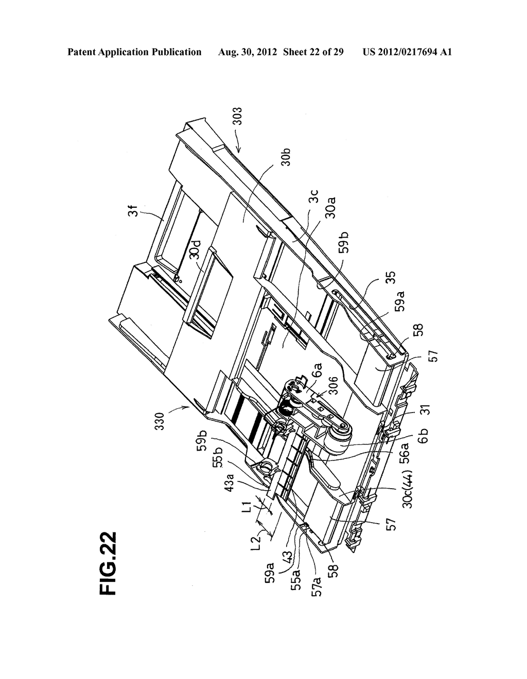 SHEET FEED DEVICE AND IMAGE RECORDING APPARATUS HAVING SUCH SHEET FEED     DEVICE - diagram, schematic, and image 23