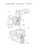 HEIGHT ADJUSTABLE STOW-AWAY RECEIVER HITCH diagram and image