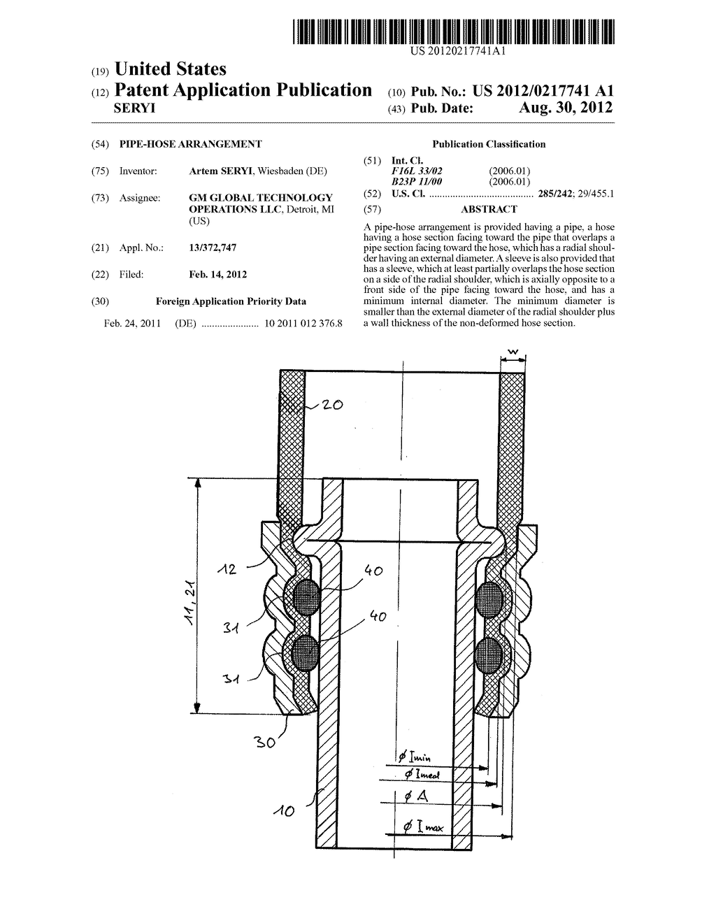 PIPE-HOSE ARRANGEMENT - diagram, schematic, and image 01