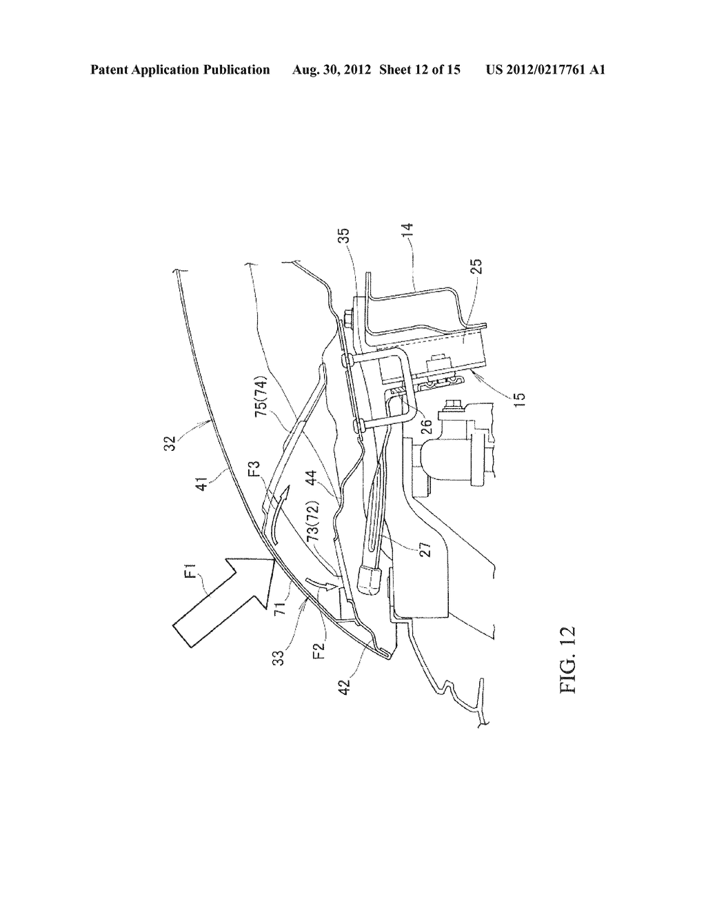 Front Body Structure for Vehicle - diagram, schematic, and image 13