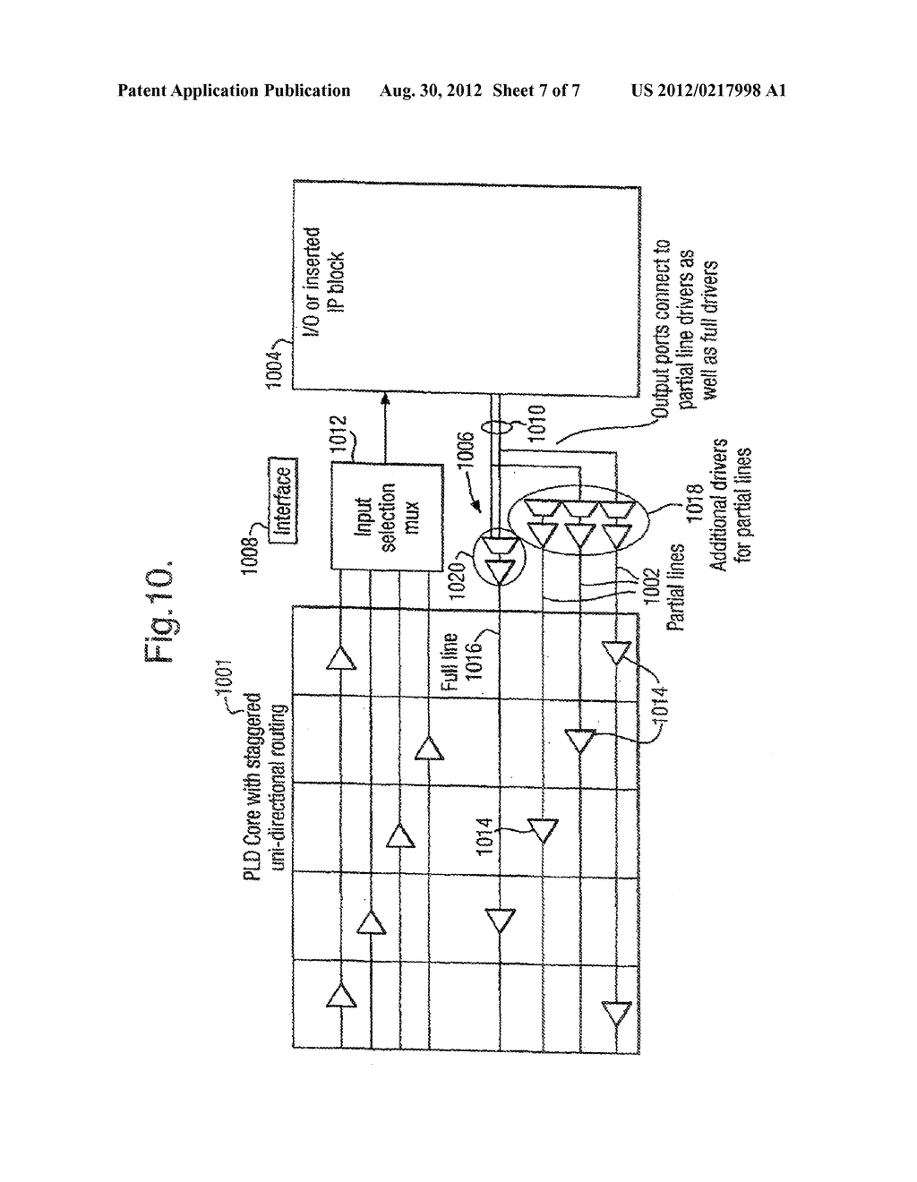 PLD ARCHITECTURE FOR FLEXIBLE PLACEMENT OF IP FUNCTION BLOCKS - diagram, schematic, and image 08