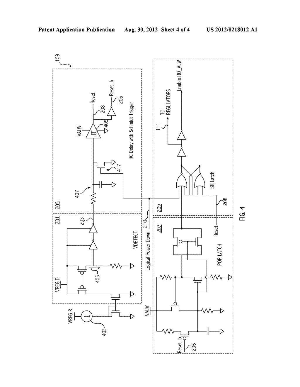 ON-CHIP POWER-UP CONTROL CIRCUIT - diagram, schematic, and image 05