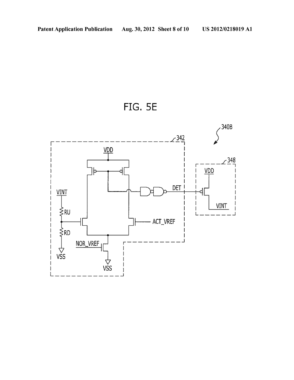 INTERNAL VOLTAGE GENERATING CIRCUIT AND TESTING METHOD OF INTEGRATED     CIRCUIT USING THE SAME - diagram, schematic, and image 09