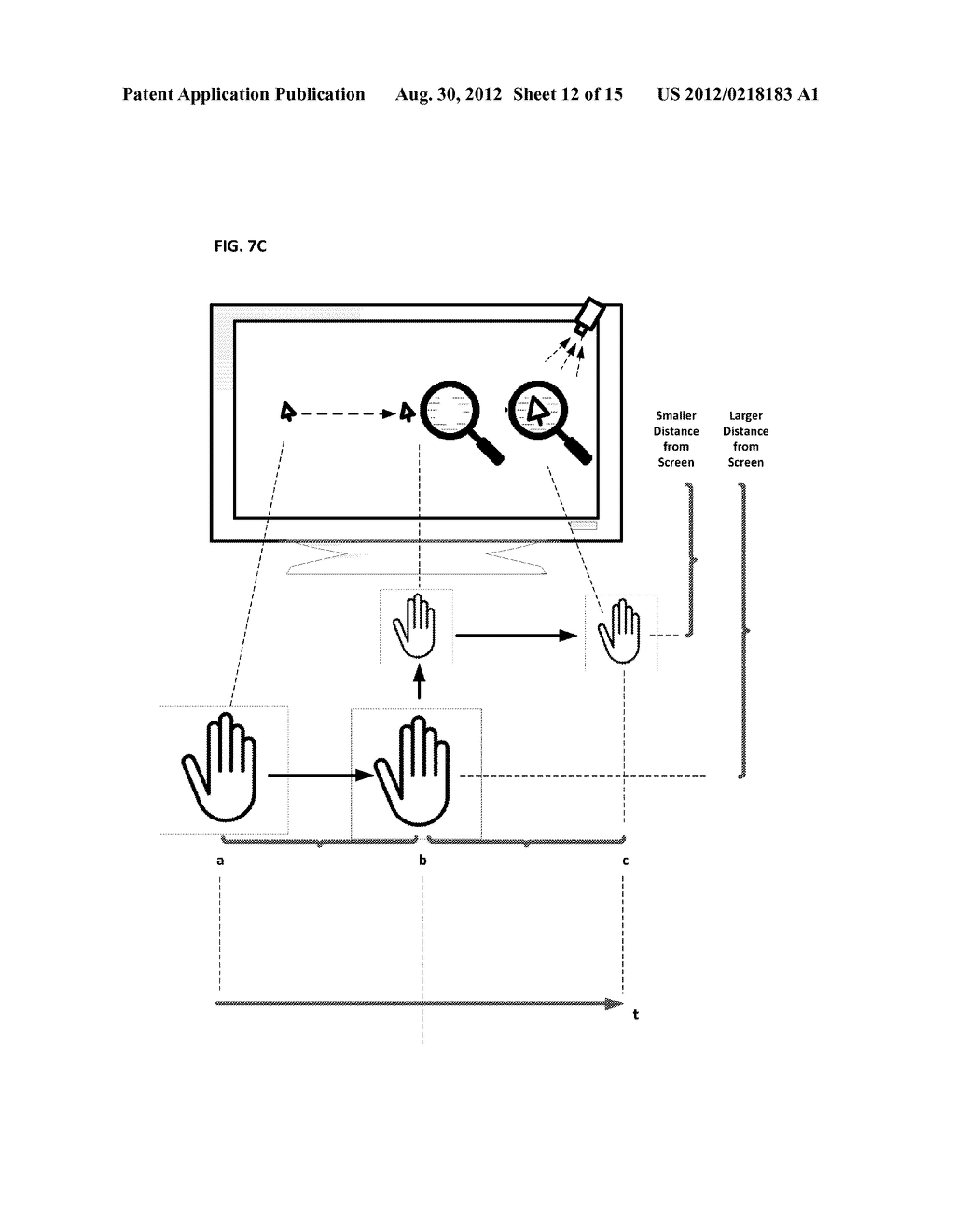 METHODS CIRCUITS DEVICE SYSTEMS AND ASSOCIATED COMPUTER EXECUTABLE CODE     FOR FACILITATING INTERFACING WITH A COMPUTING PLATFORM DISPLAY SCREEN - diagram, schematic, and image 13