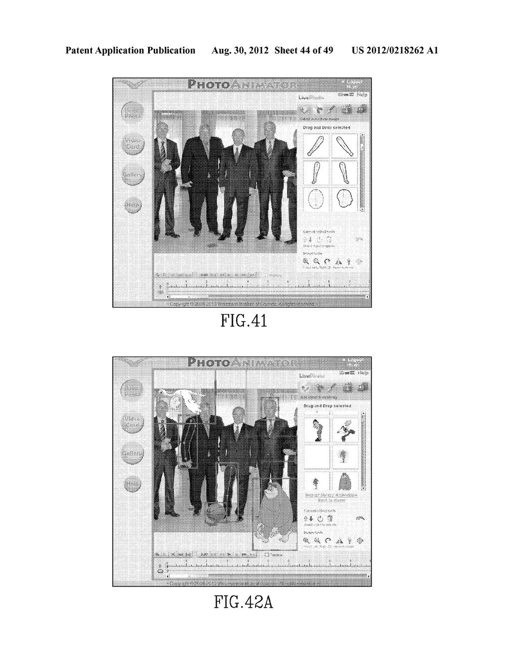 ANIMATION OF PHOTO-IMAGES VIA FITTING OF COMBINED MODELS - diagram, schematic, and image 45