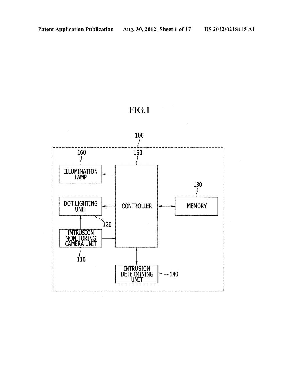 IMAGING INTRUSION DETECTION SYSTEM AND METHOD USING DOT LIGHTING - diagram, schematic, and image 02