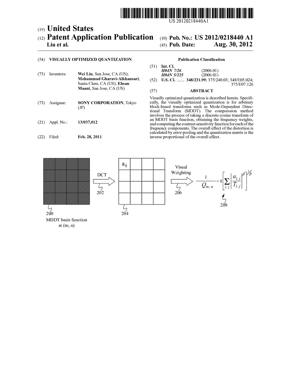 VISUALLY OPTIMIZED QUANTIZATION - diagram, schematic, and image 01