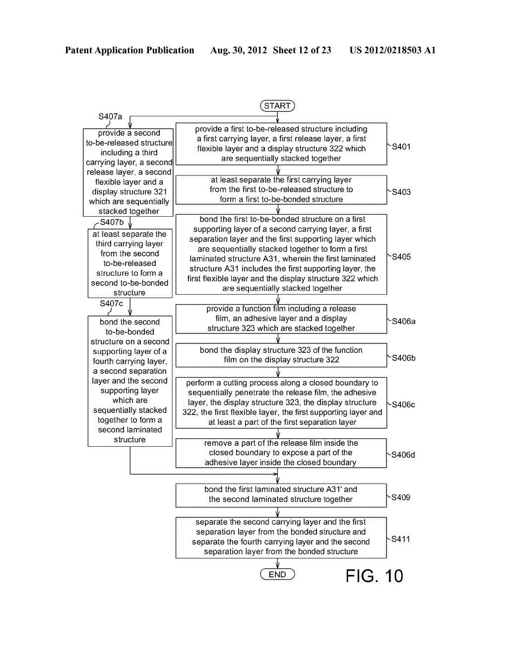 DISPLAY AND METHOD FOR MANUFACTURING THE SAME - diagram, schematic, and image 13