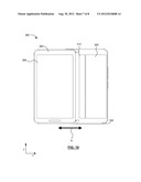 PORTABLE ELECTRONIC DEVICE SLIDABLE IN A PLURALITY OF DIRECTIONS FOR     ALIGNING THE SURFACES OF THE KEYPAD AND DISPLAY PORTIONS diagram and image