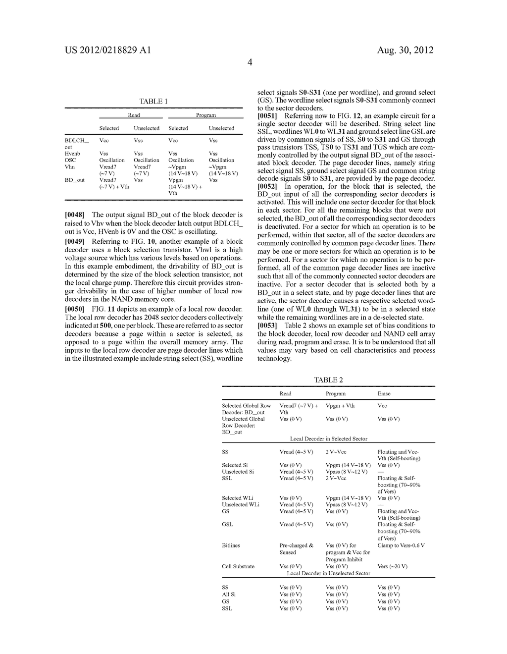 NAND FLASH ARCHITECTURE WITH MULTI-LEVEL ROW DECODING - diagram, schematic, and image 19