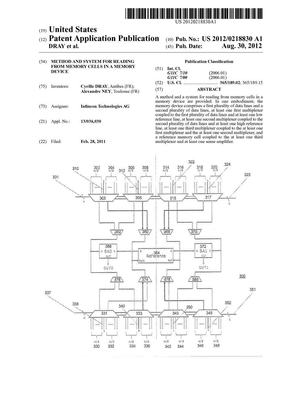 METHOD AND SYSTEM FOR READING FROM MEMORY CELLS IN A MEMORY DEVICE - diagram, schematic, and image 01