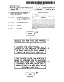 Method and apparatus for physical layer link adaptation based on traffic     properties diagram and image