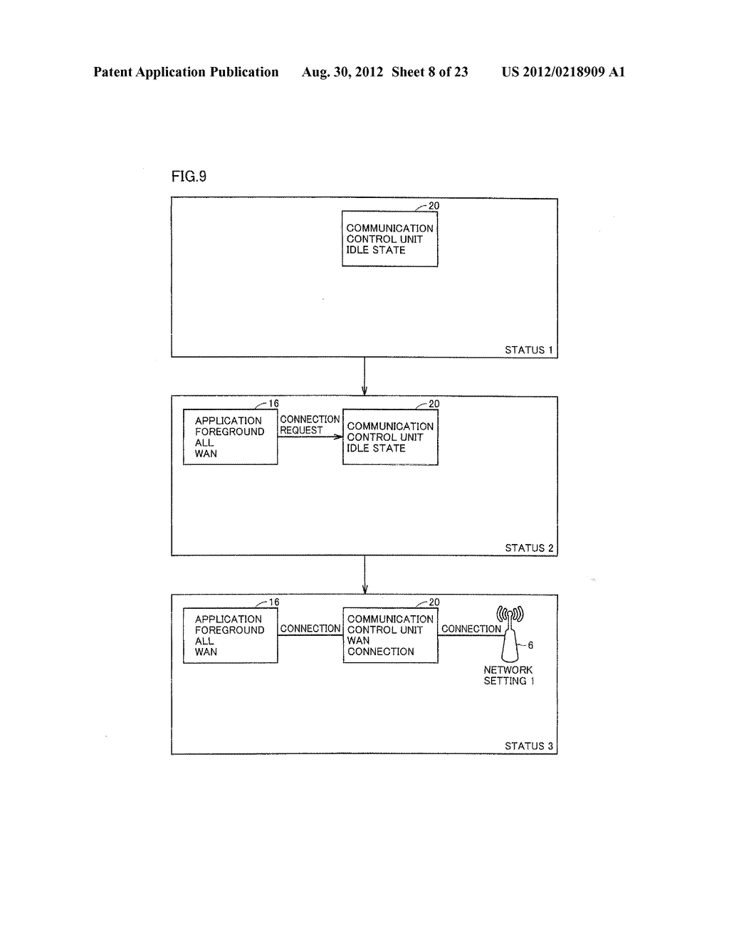 STORAGE MEDIUM STORING INFORMATION PROCESSING PROGRAM, INFORMATION     PROCESSING SYSTEM, INFORMATION PROCESSING APPARATUS AND METHOD FOR     PROCESSING CONNECTION REQUESTS TO ESTABLISH CONNECTION TO ACCESS POINTS     FROM A PLURALITY OF PROGRAMS - diagram, schematic, and image 09