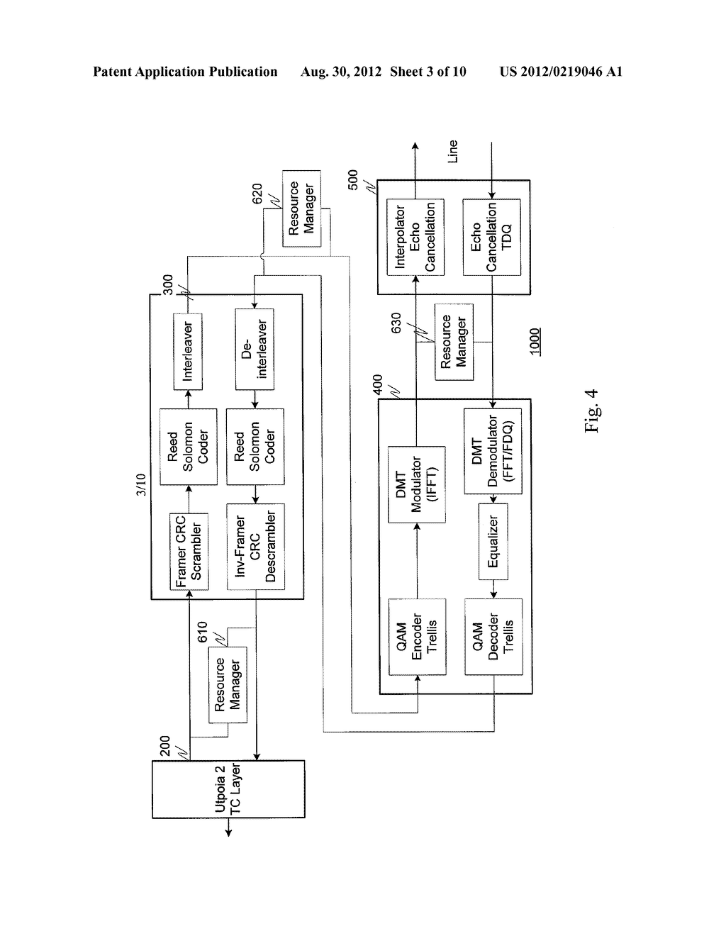 MULTIMODE MULTICARRIER MODEM SYSTEM AND METHOD OF COMMUNICATION OVER THE     SAME - diagram, schematic, and image 04