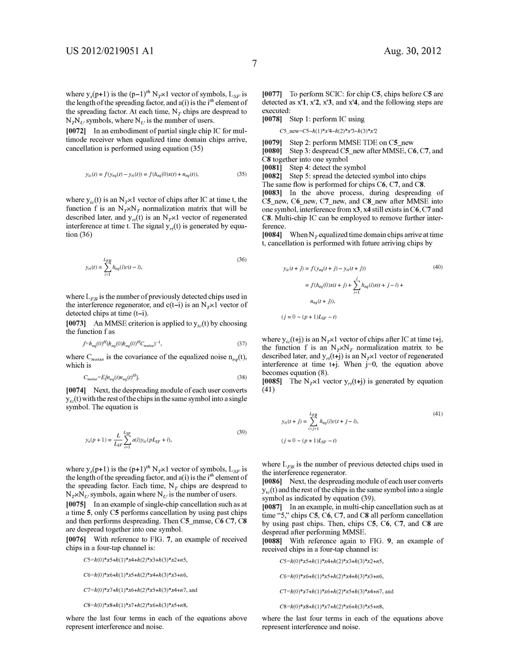 Method and Device for Inter-Chip and Inter-Antenna Interference     Cancellation - diagram, schematic, and image 17