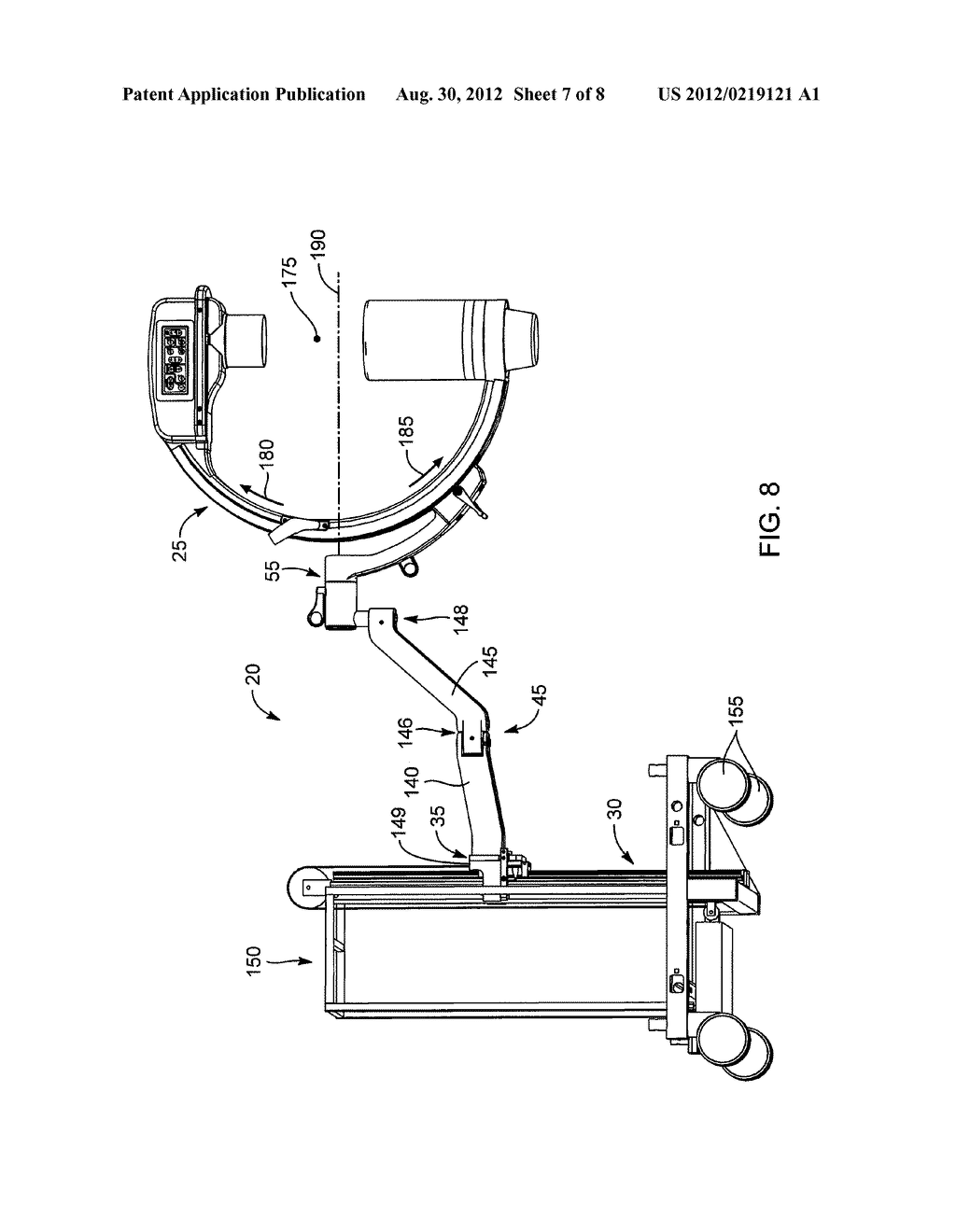 SLIDING COUNTERBALANCED C-ARM POSITIONING DEVICES AND METHODS FOR USING     SUCH DEVICES - diagram, schematic, and image 08