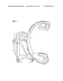 C-ARM SUPPORT DEVICE FOR A MOBILE C-ARM X-RAY MACHINE diagram and image