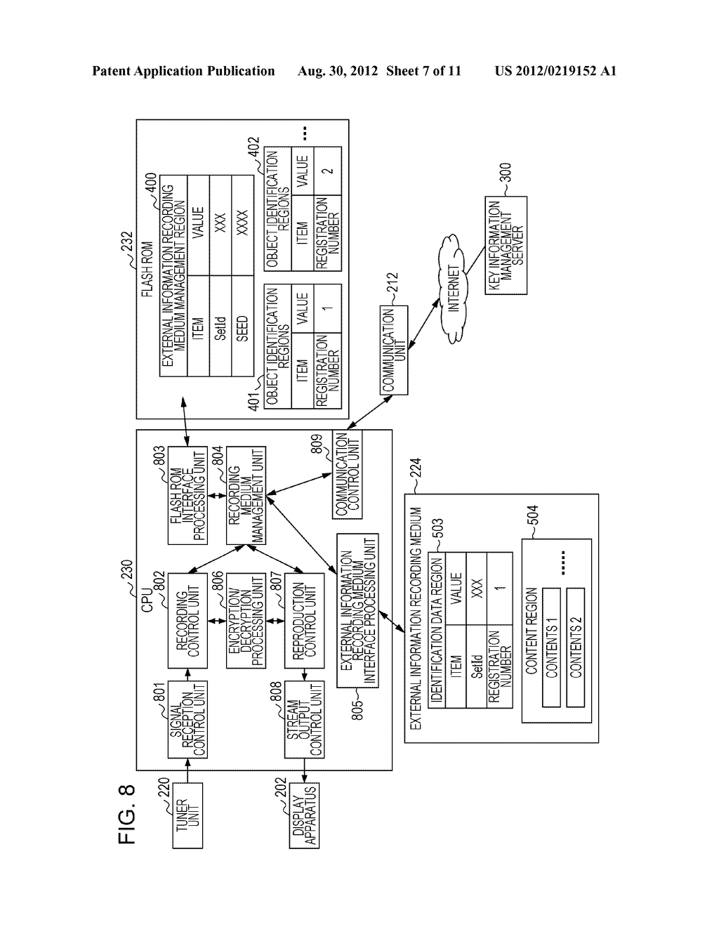KEY INFORMATION MANAGEMENT SYSTEM, RECORD REPRODUCTION APPARATUS, AND KEY     INFORMATION MANAGEMENT APPARATUS - diagram, schematic, and image 08