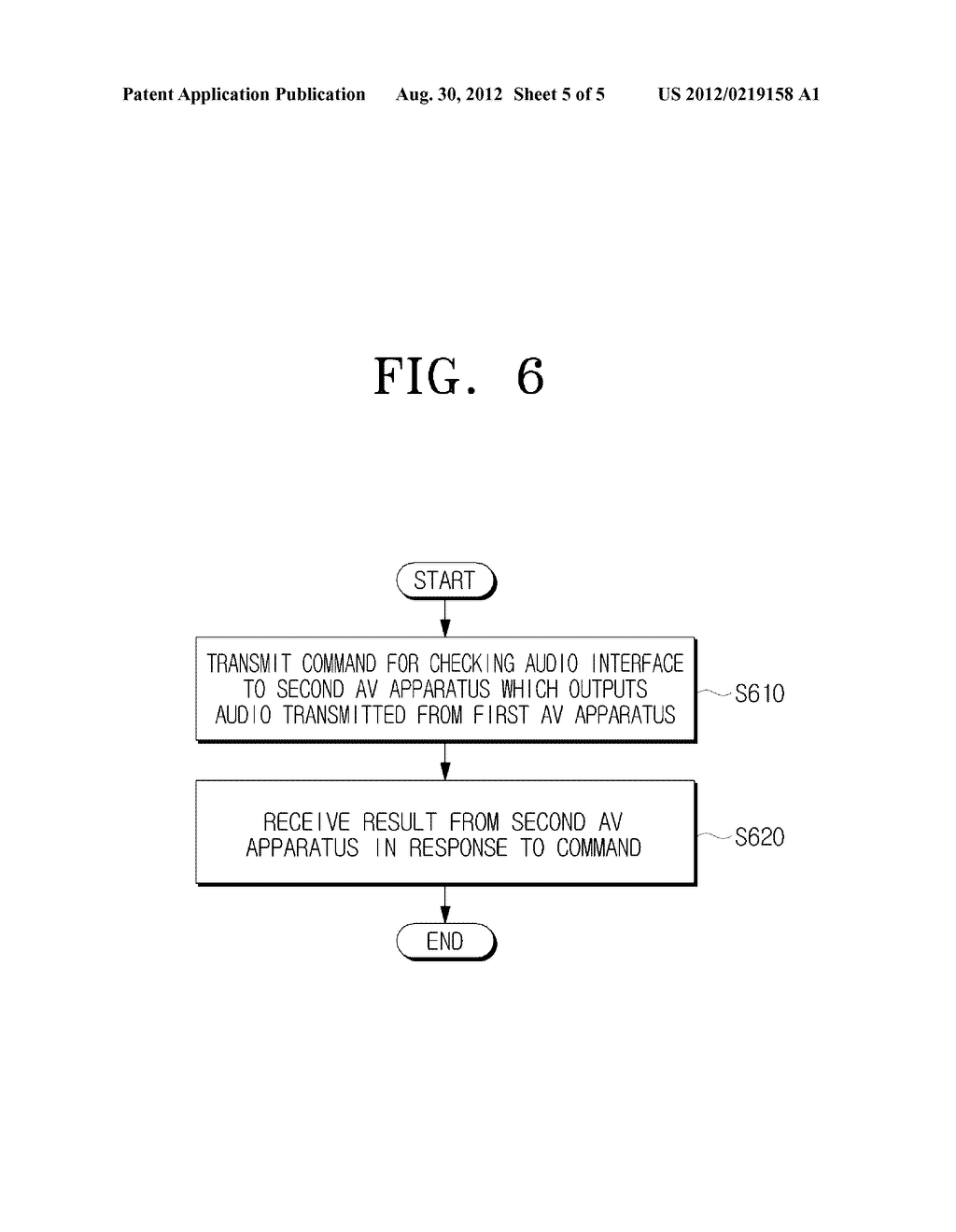 METHOD FOR CHECKING AUDIO INTERFACE IN AV SYSTEM AND APPARATUS USING THE     SAME - diagram, schematic, and image 06