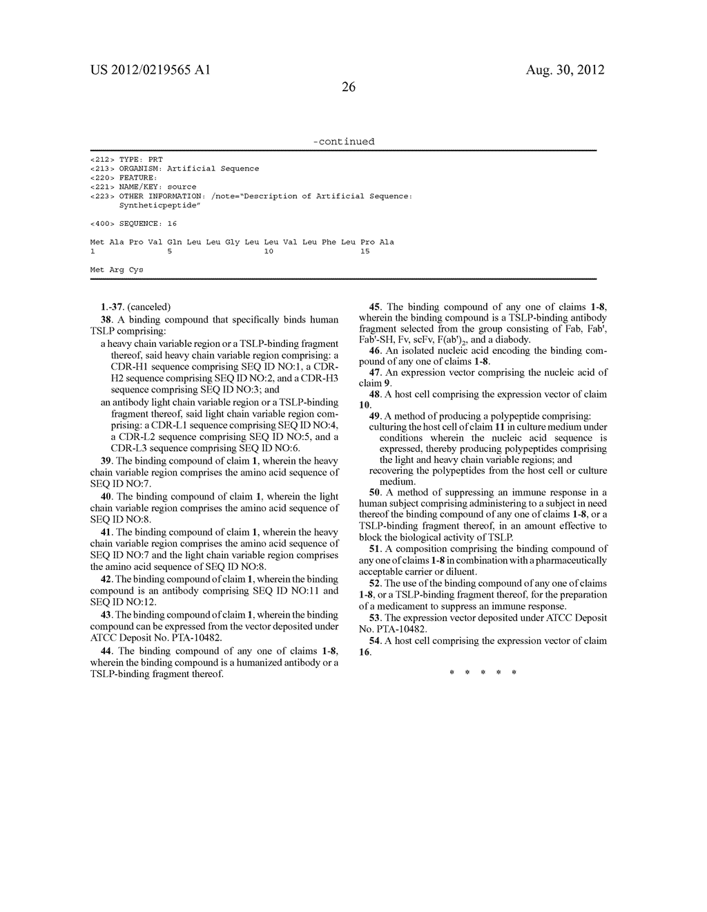 ENGINEERED ANTI-TSLP ANTIBODY - diagram, schematic, and image 28