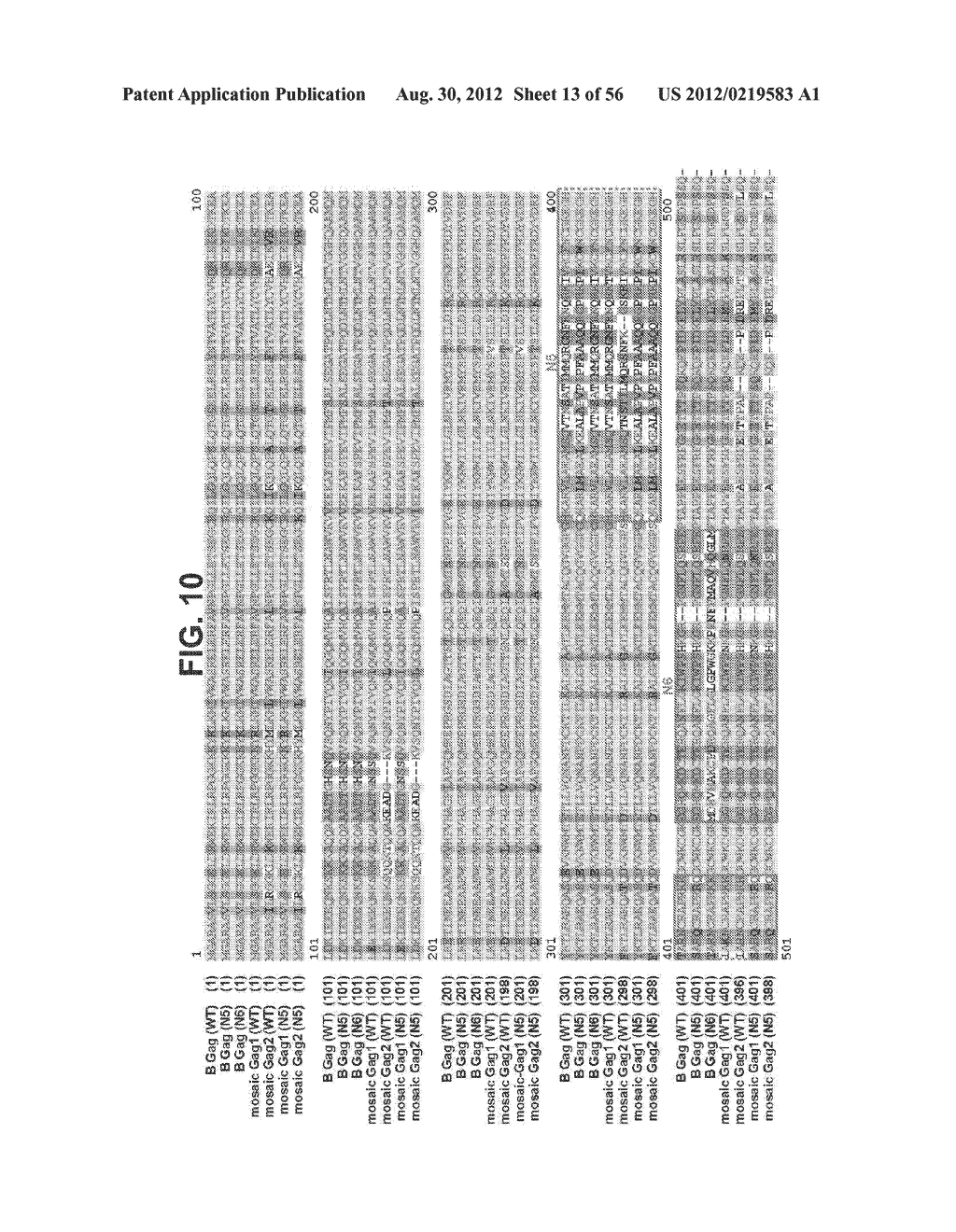 NUCLEIC ACID SEQUENCES ENCODING EXPANDABLE HIV MOSAIC PROTEINS - diagram, schematic, and image 14