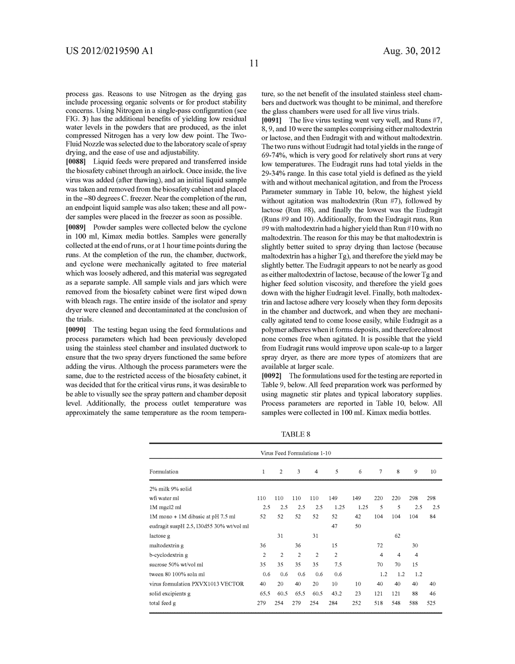 FORMULATIONS USEFUL FOR SPRAY DRYING VACCINES - diagram, schematic, and image 15