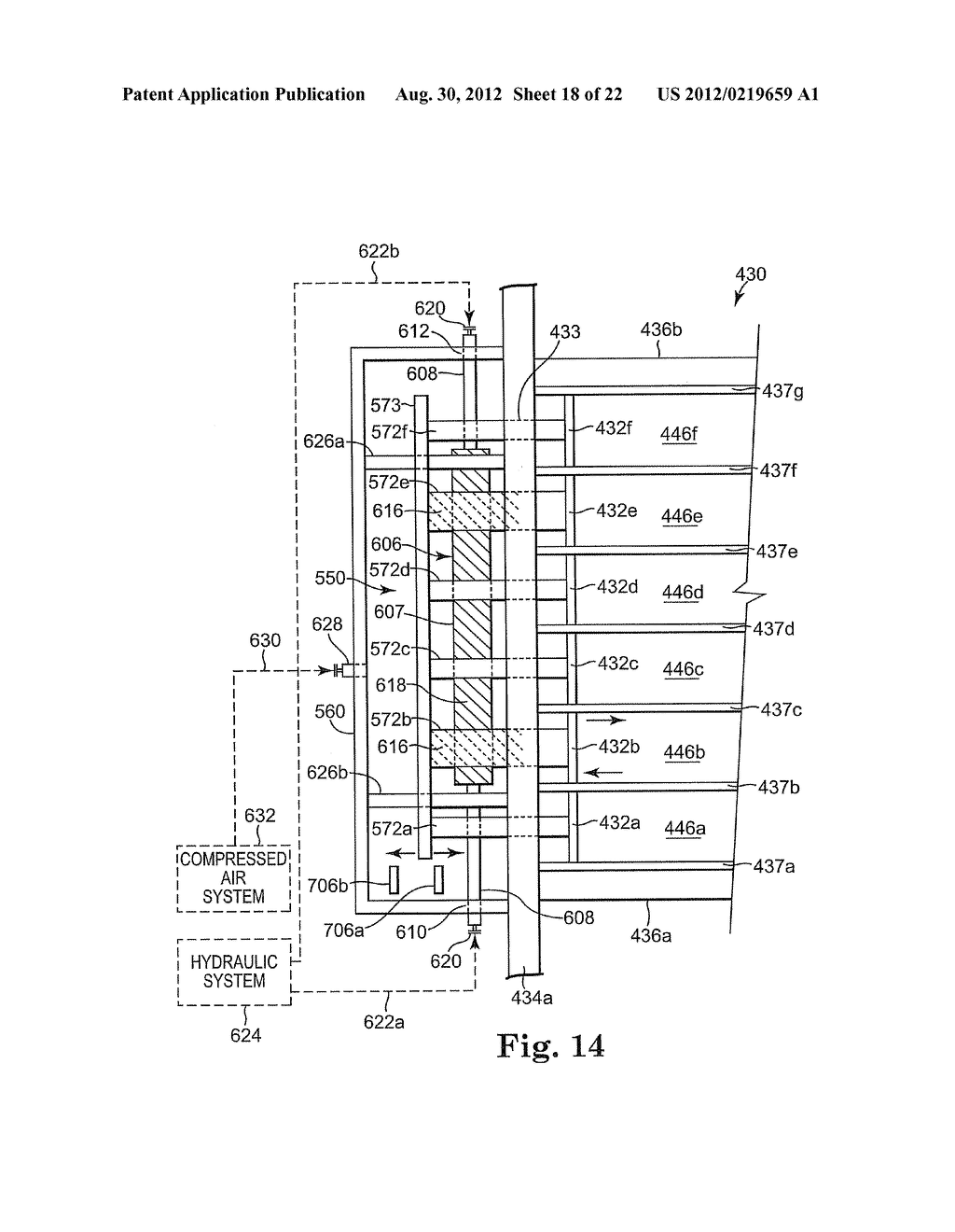 CONCRETE BLOCK MOLD WITH MOVEABLE LINER - diagram, schematic, and image 19