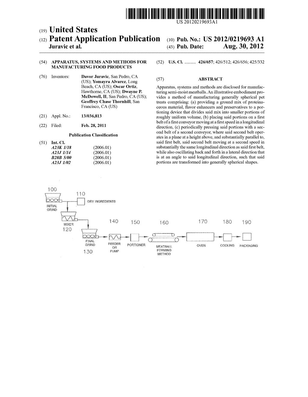 Apparatus, Systems and Methods for Manufacturing Food Products - diagram, schematic, and image 01