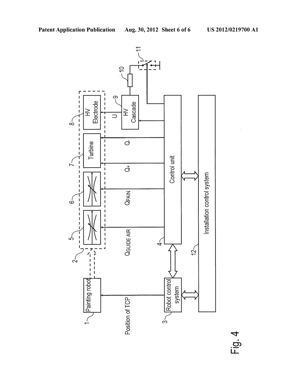 COATING METHOD AND COATING SYSTEM HAVING DYNAMIC ADAPTATION OF THE     ATOMIZER ROTATIONAL SPEED AND THE HIGH VOLTAGE - diagram, schematic, and image 07