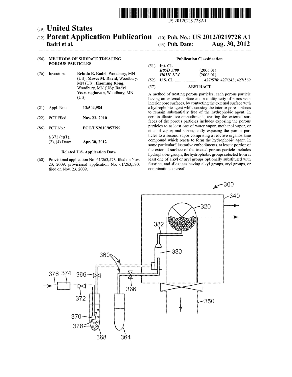 METHODS OF SURFACE TREATING POROUS PARTICLES - diagram, schematic, and image 01