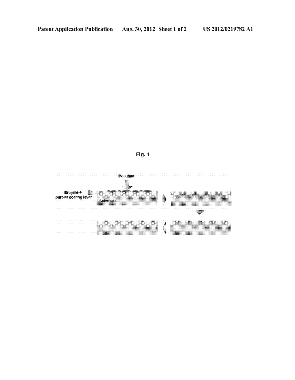 POROUS STRUCTURE FOR FORMING ANTI-FINGERPRINT COATING, METHOD OF FORMING     ANTI-FINGERPRINT COATING, SUBSTRATE COMPRISING THE ANTI-FINGER-PRINT     COATING FORMED BY THE METHOD, AND PRODUCT COMPRISING THE SUBSTRATE - diagram, schematic, and image 02