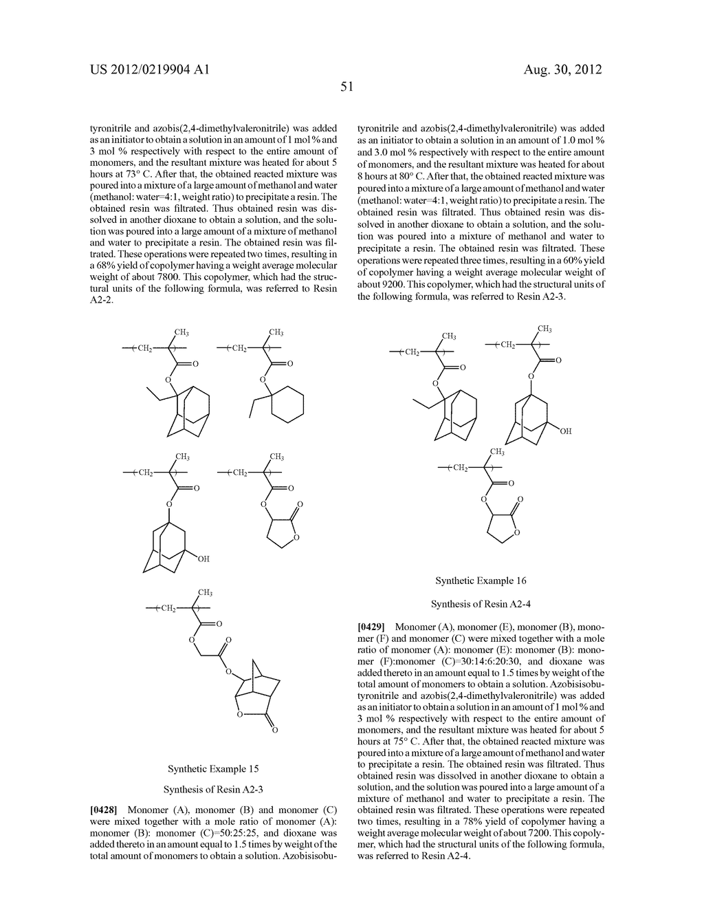 RESIST COMPOSITION AND METHOD FOR PRODUCING RESIST PATTERN - diagram, schematic, and image 52
