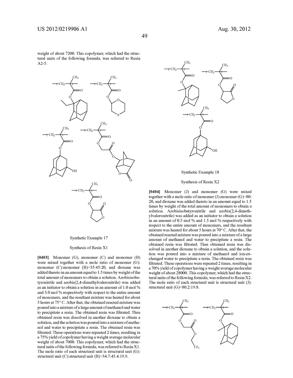 RESIST COMPOSITION AND METHOD FOR PRODUCING RESIST PATTERN - diagram, schematic, and image 50