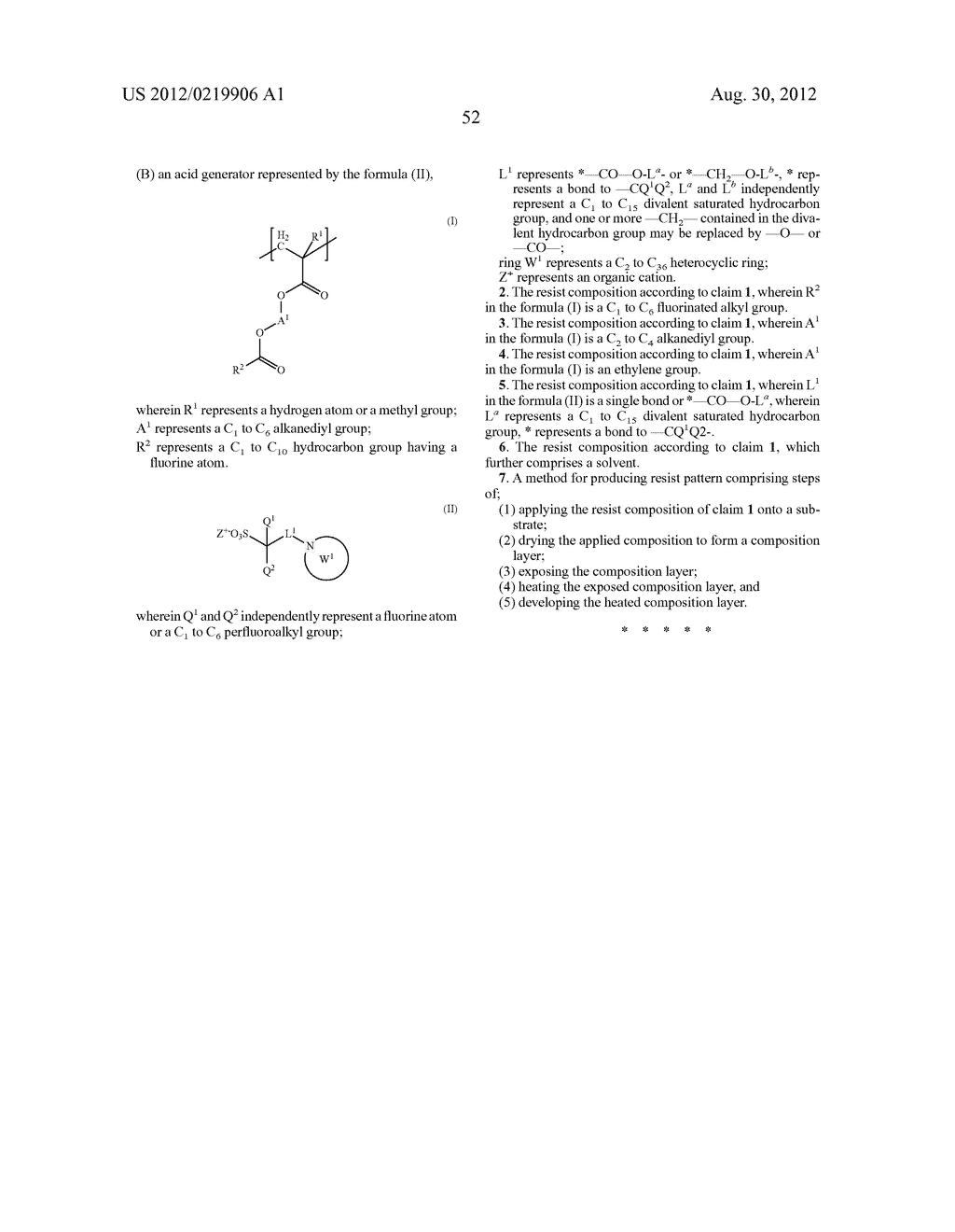 RESIST COMPOSITION AND METHOD FOR PRODUCING RESIST PATTERN - diagram, schematic, and image 53