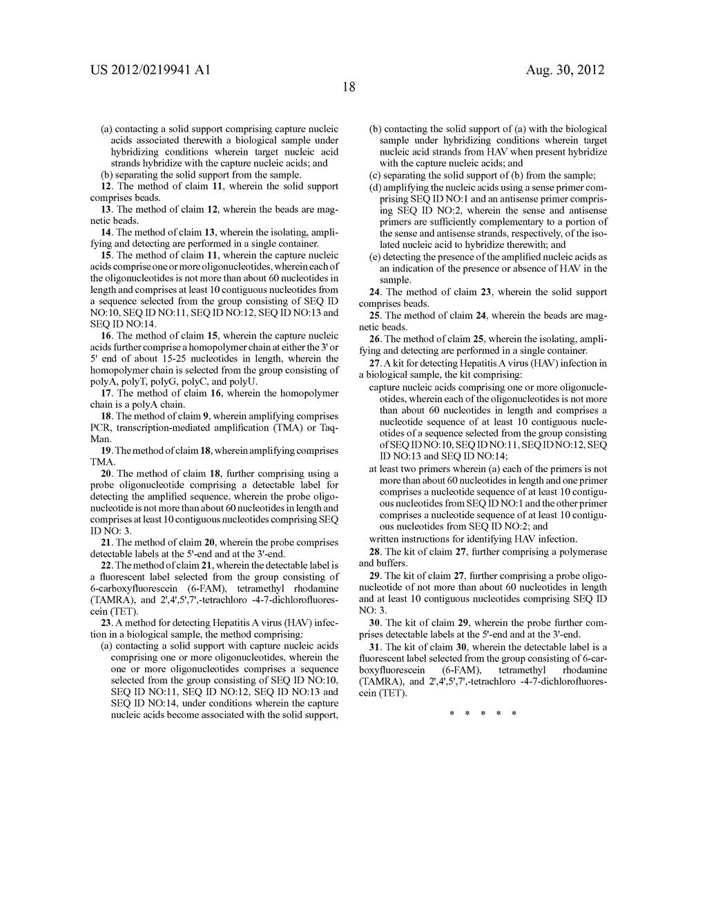 Identification of Oligonucleotides for the Capture, Detection and     Quantitation of Hepatitis A Viral Nucleic Acid - diagram, schematic, and image 22