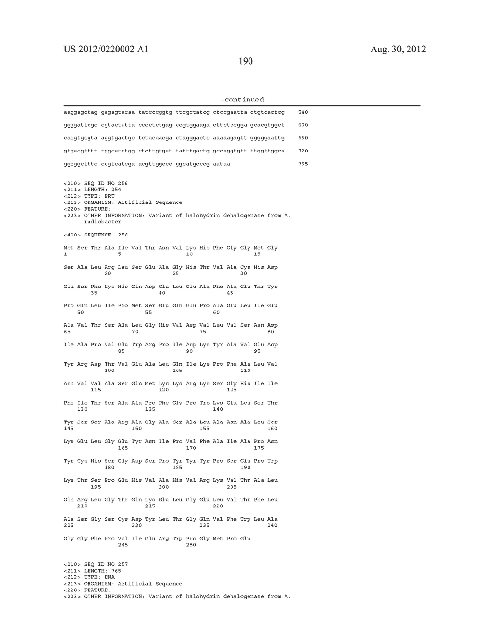 Recombinant Halohydrin Dehalogenase Polypeptides - diagram, schematic, and image 191