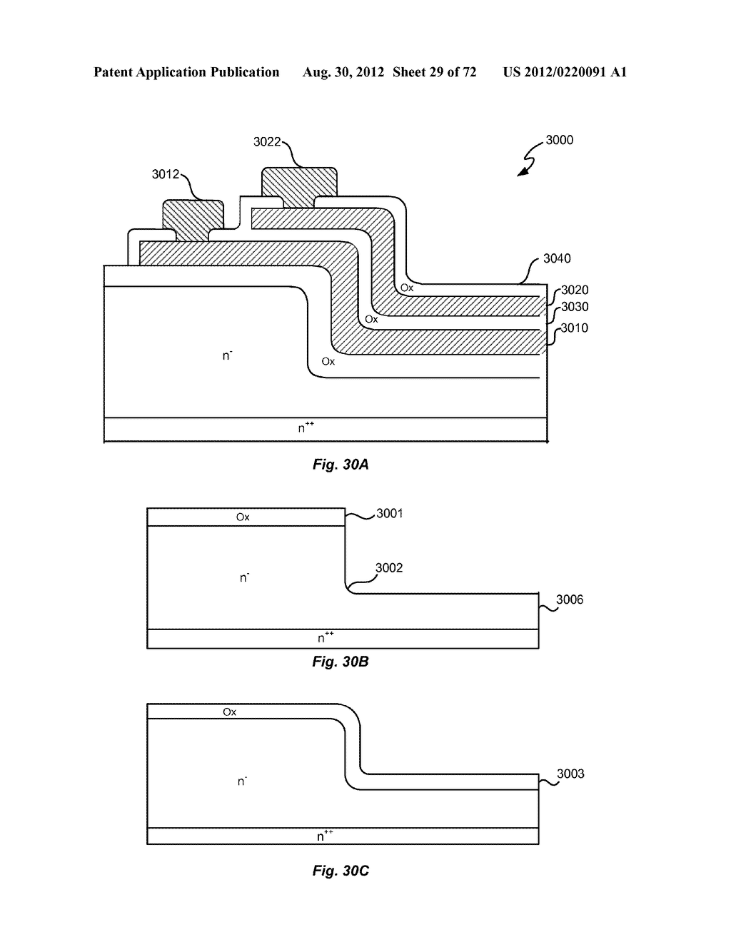 METHODS OF MAKING POWER SEMICONDUCTOR DEVICES WITH THICK BOTTOM OXIDE     LAYER - diagram, schematic, and image 30