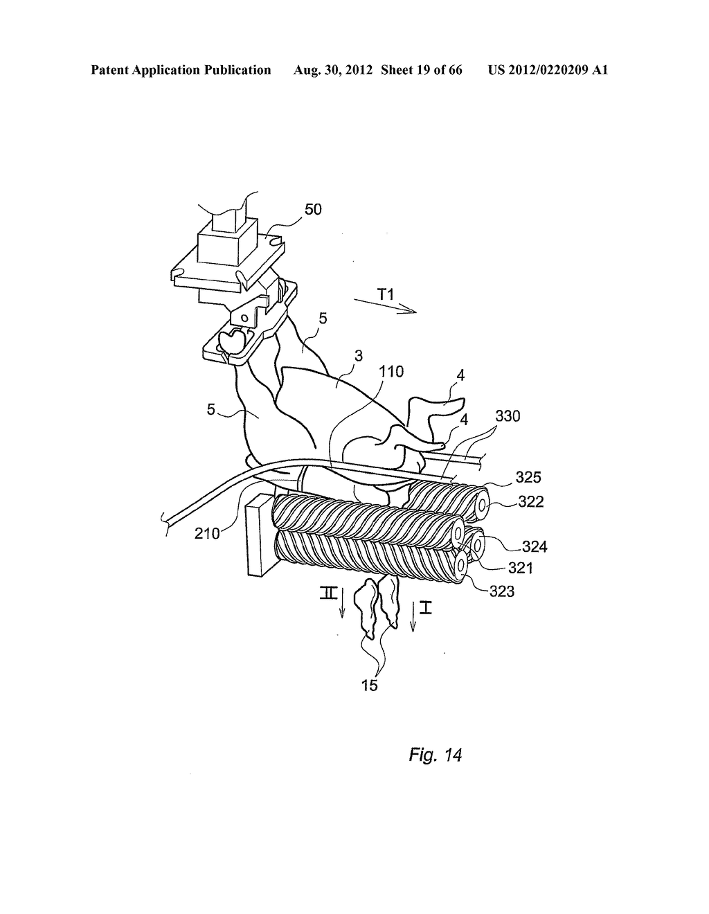 METHOD AND DEVICE FOR PROCESSING A CARCASS PART OF SLAUGHTERED POULTRY - diagram, schematic, and image 20