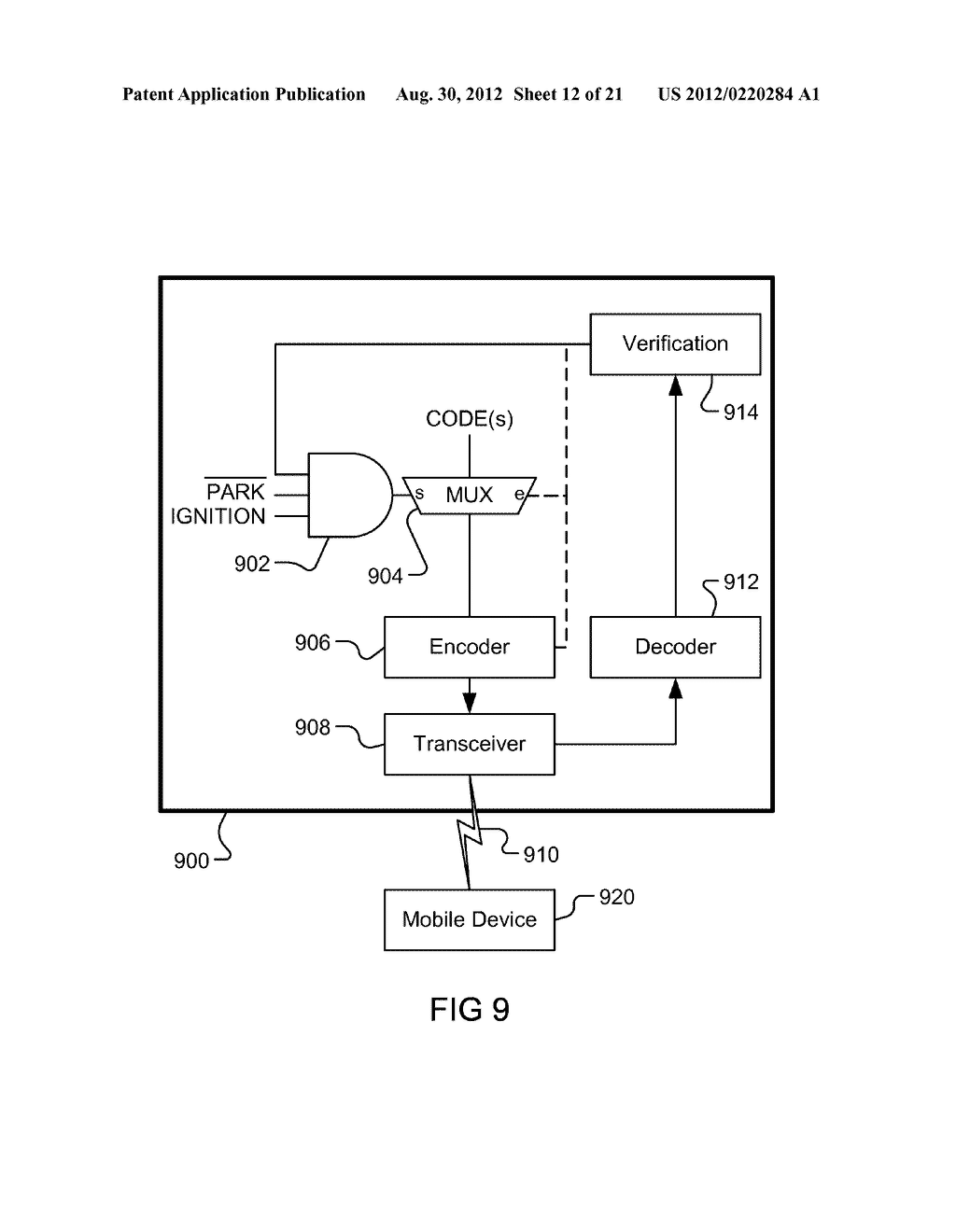 Method and System for Communicating Status or Warning Regarding Mobile     Device Functions - diagram, schematic, and image 13