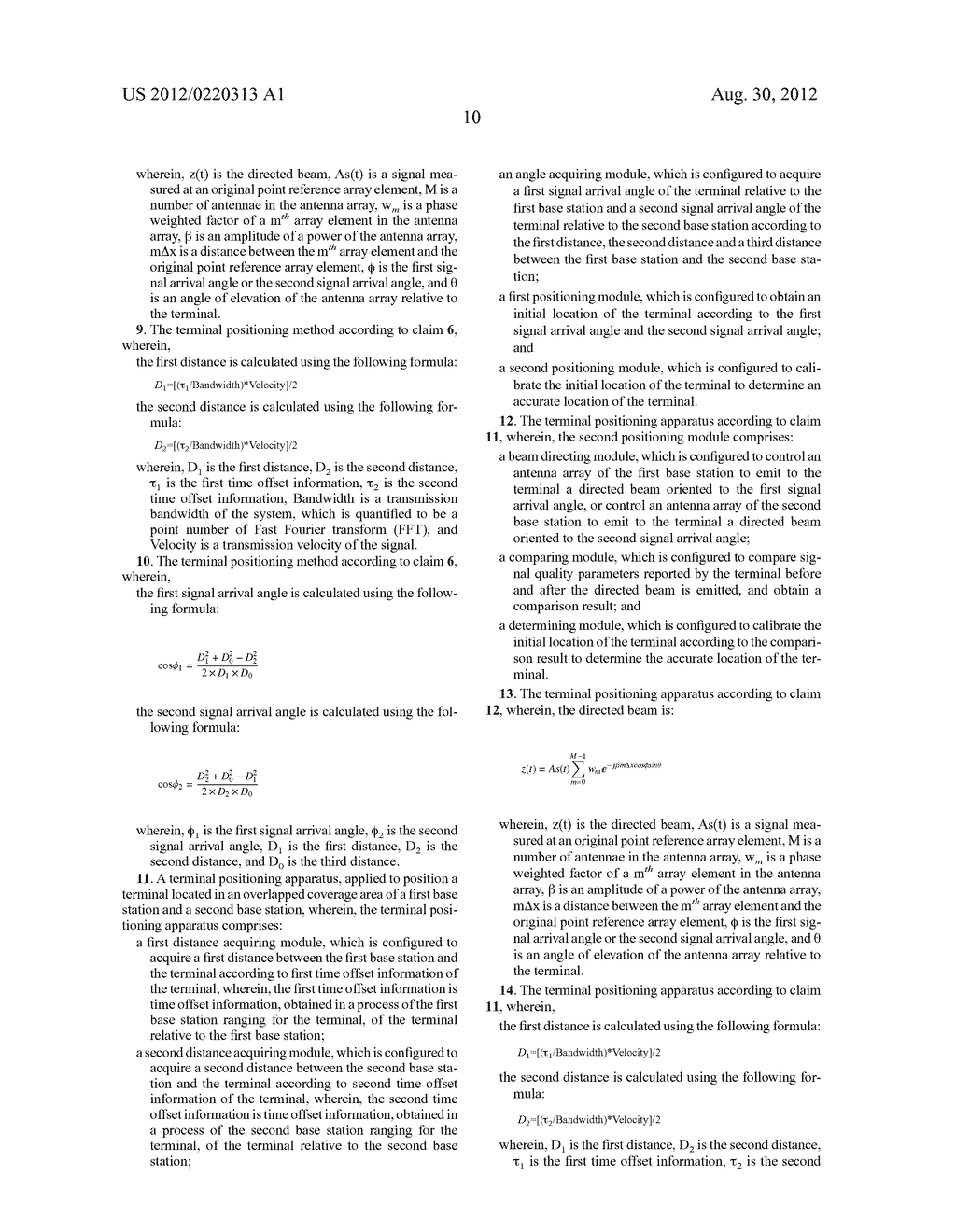 System and Method for Terminal Location - diagram, schematic, and image 16