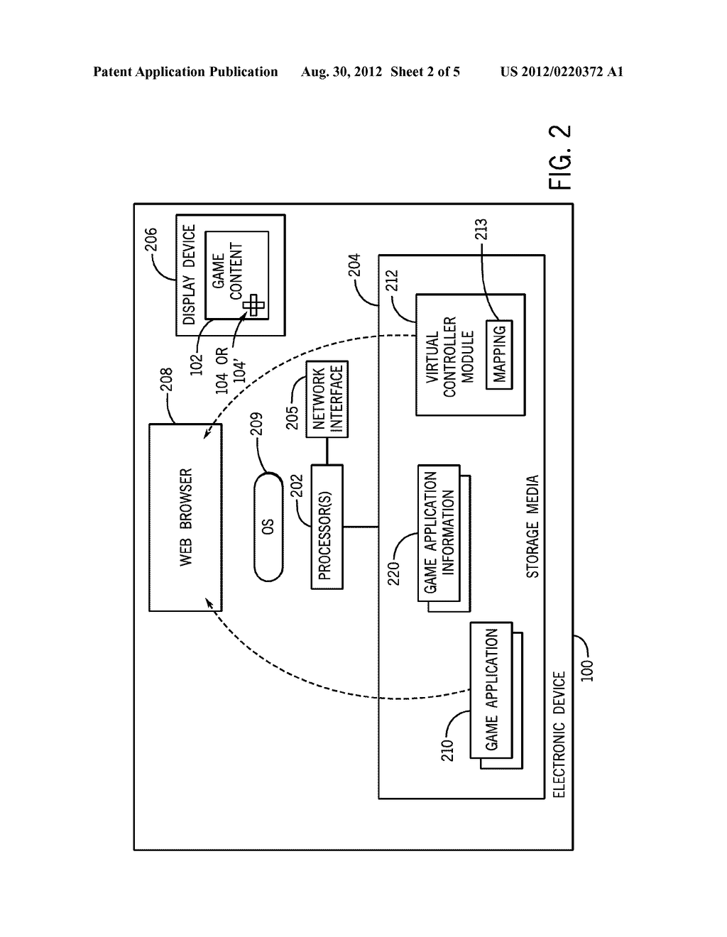 PRESENTING BUTTONS FOR CONTROLLING AN APPLICATION - diagram, schematic, and image 03