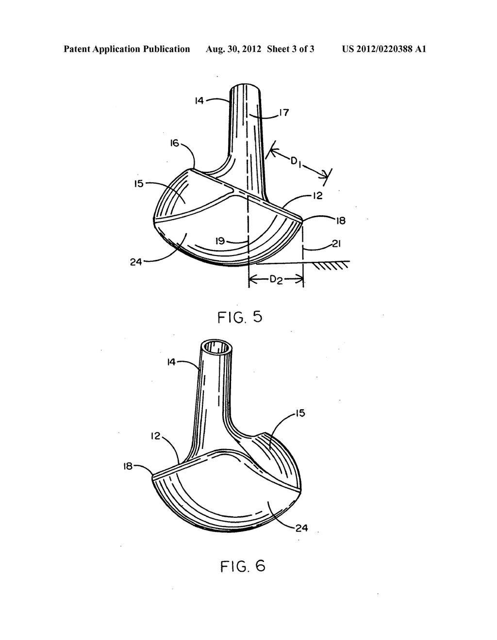 Golf club wedge head - diagram, schematic, and image 04