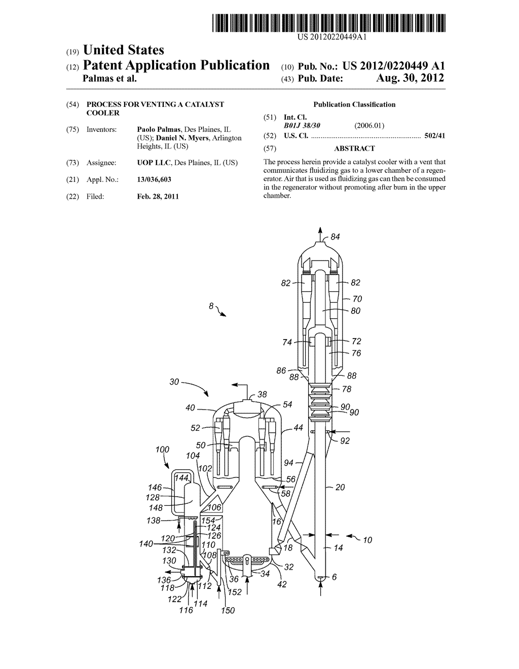 PROCESS FOR VENTING A CATALYST COOLER - diagram, schematic, and image 01