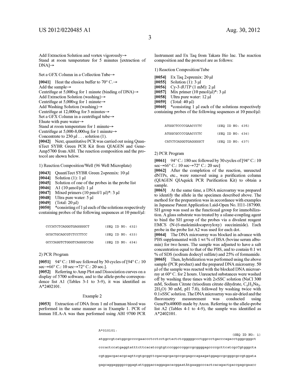 PROBE SET AND METHOD FOR IDENTIFYING HLA ALLELE - diagram, schematic, and image 04